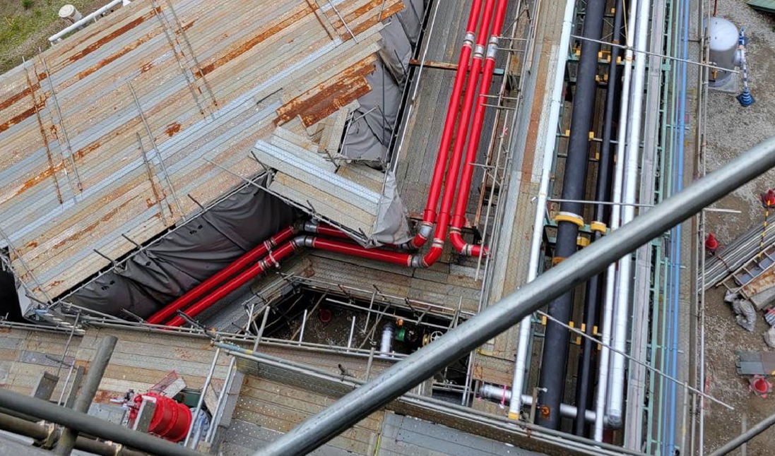 タンクヤード配管工事